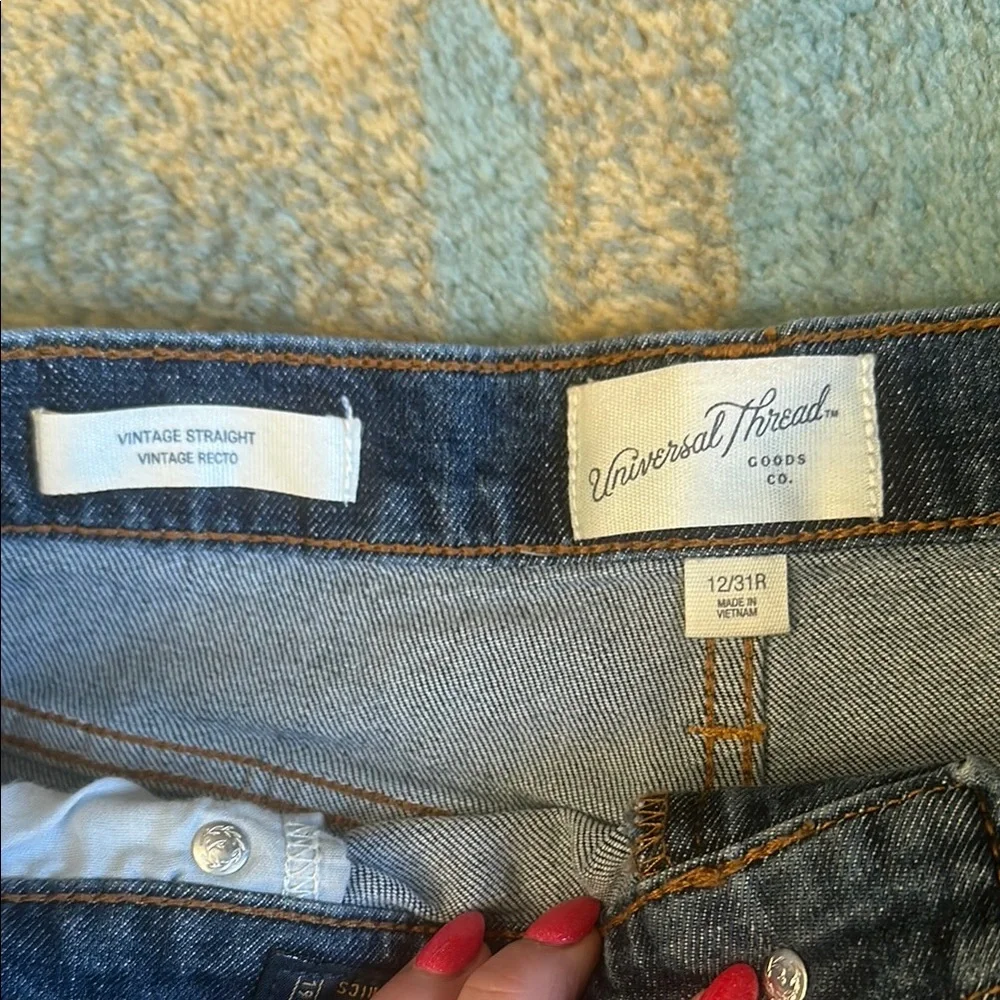 Universal Thread Blue Straight Leg Casual Jeans